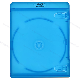 Standard 11 mm 1-BR (Blu-Ray) Box, colour: transparent-blue