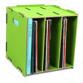 WERKHAUS Mediabox - grass green - capacity: approx. 80 units 12-Inch records