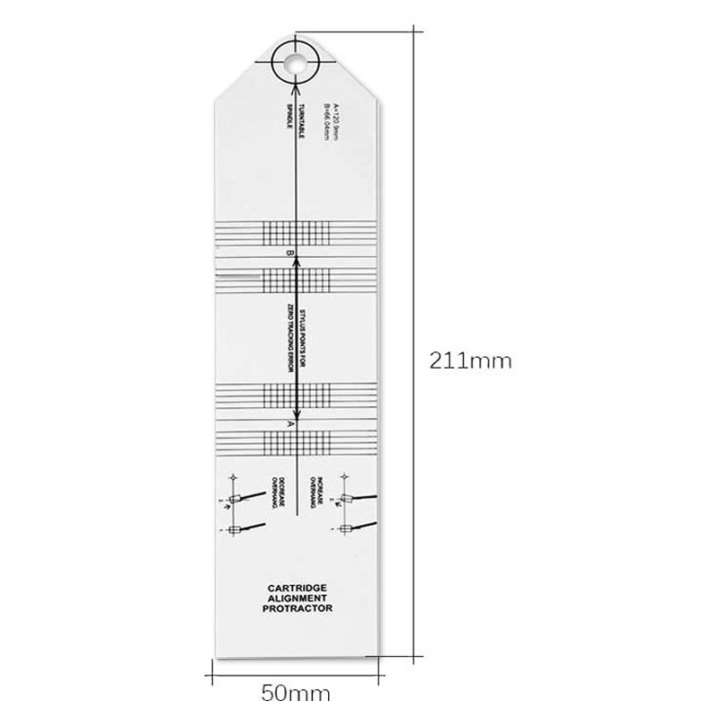 Goka Protractor | Einstell- & Überhang Schablone (Weiß)