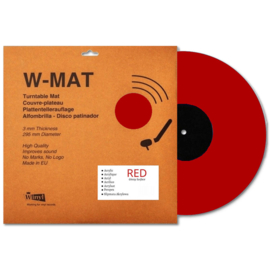 Winyl W-Mat Plattentellerauflage Acryl - Rot