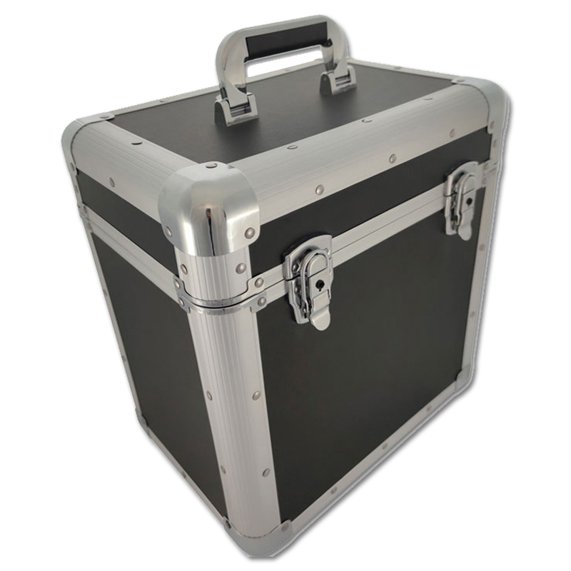 Walvis Products® Professioneller DJ LP Koffer -  für ca. 60 Stück LPs - schwarz
