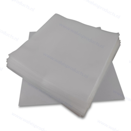 100-pack - Standard Weight 12" Polythene Clear Vinyl Record Outer Sleeves, thickness 110 micron