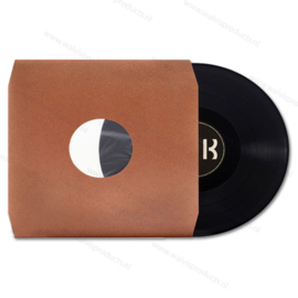 Polylined Paper 12" Inner Vinyl Record Anti Static Sleeve, kraft 80 grs. paper - bevelled corners