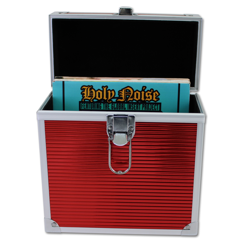 Walvis Products® 7" Vinyl Platenkoffer - voor ca. 35 Singles - kleur: rood