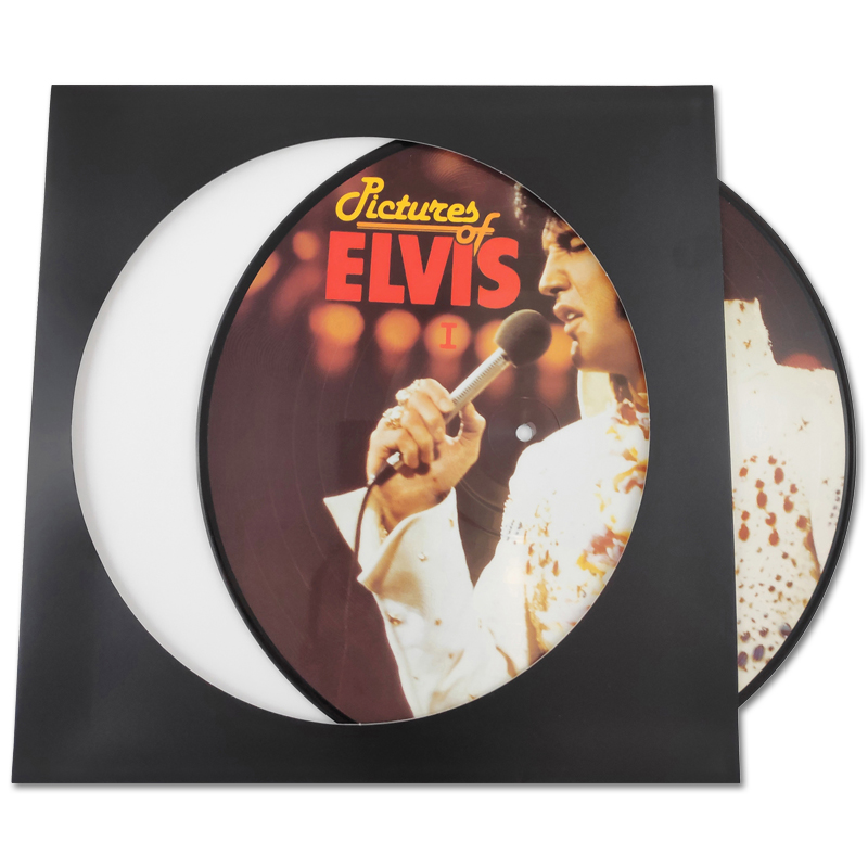 LP formaat Picture Disc kartonnen hoes, kleur: zwart