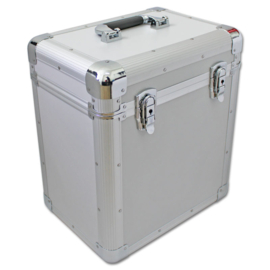 Walvis Products® Ultimate DJ LP Koffer - für ca. 60 Stück LPs - silber