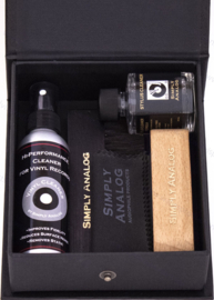 Simply Analog De Luxe Vinyl Cleaning Boxset | Black Leather Edition