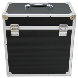 Walvis Products® 12" Black LP Vinyl Storage Case - capacity: approx. 40 LPs