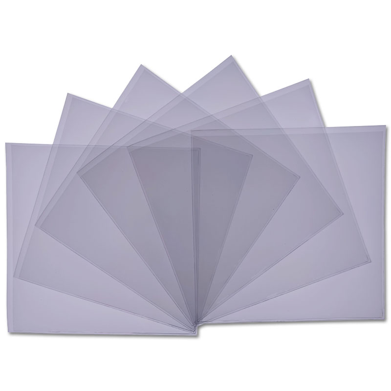 1 CD PVC Sleeve without flap, transparent (128 x 130 mm)