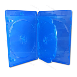 Premium Standard 14 mm 4er Blu-Ray Hülle - Transparent-Blau