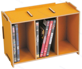 WERKHAUS DVD Mediabox - golden yellow - capacity: 18 discs