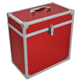 Walvis Products® 12" Red LP Vinyl Storage Case - capacity: approx. 40 LPs