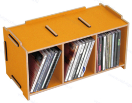 WERKHAUS CD Medienbox, Gold-gelb für 30 Discs