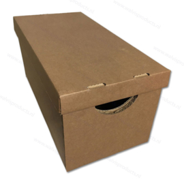 Advance 7-inch Record Storage box - capacity: approx. 200 Singles - brown cardboard