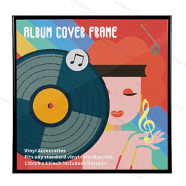 moe noodzaak Tulpen 12-inch Wissellijst Vinyl LP Cover - Zwart Kunststof Frame | Wissellijsten  & Displays | Walvis Products