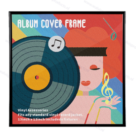 12-Inch Record Album Photo Frame - colour: black