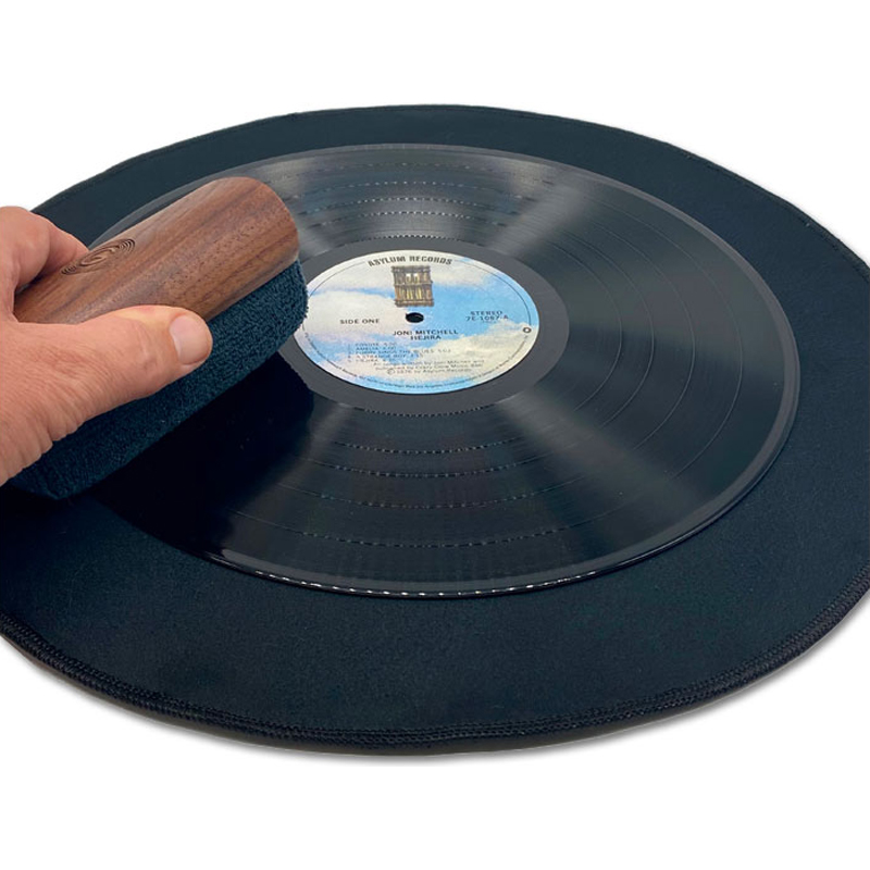 GrooveWasher "Big G" Zweilagige Schallplatten Reinigungsmatte - Durchmesser: 40 cm