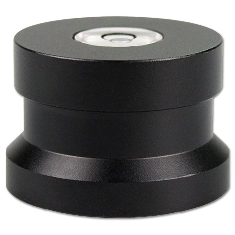 Goka  Aluminium 45 RPM Single Adapter & Libelle | zwart