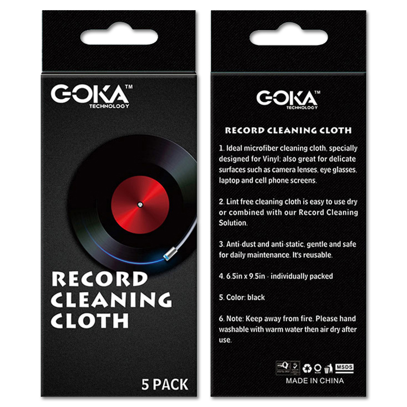 Goka - set of 5 units Gramophone record-cleaning wipes