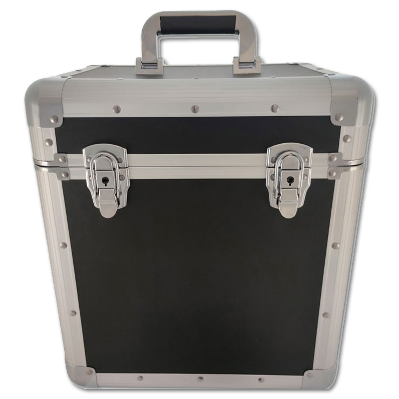 Walvis Products® Professioneller DJ LP Koffer -  für ca. 60 Stück LPs - schwarz