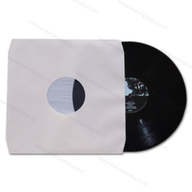 Value box - 500 pieces Polylined Paper 12" Inner Vinyl Record Anti Static Sleeves, cream-white 80 grs. paper - bevelled corners