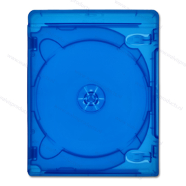 Standard 14 mm 3-BR (Blu-Ray) Box, colour: transparent-blue