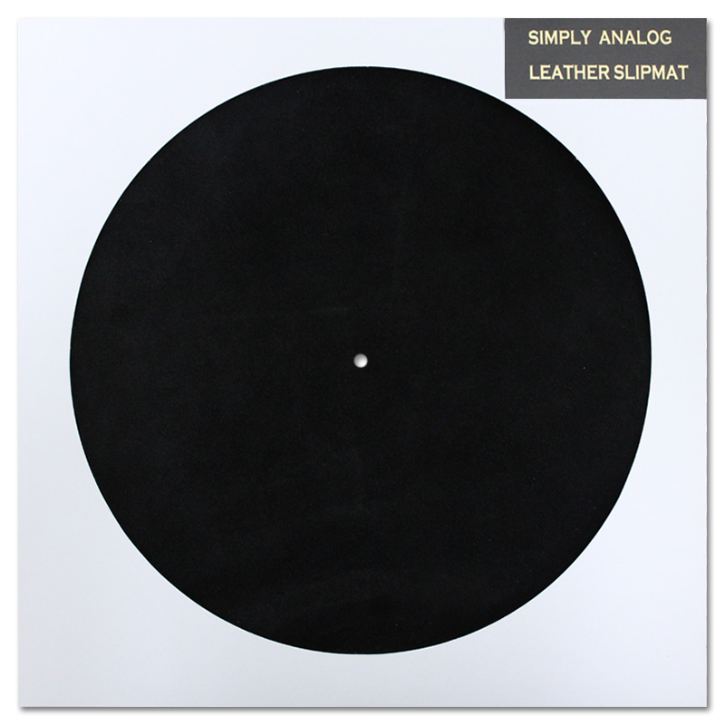 Simply Analog Plattentellerauflage Wildleder - Schwarz