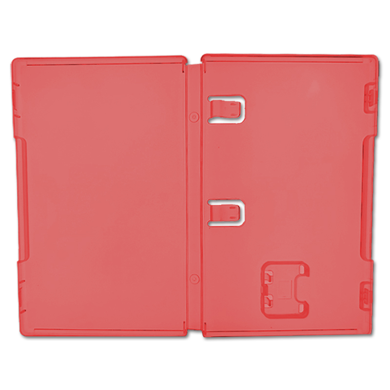 Nintendo Switch 2 game doosje, kleur: transparant-rood