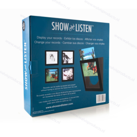 Pack de 4 - Snap Show & Listen - Cadre de changement pour 1 LP 33T, couleur: noir