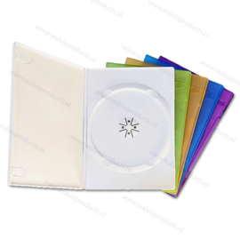 DISCOUNT PACKAGE (110 UNITS)  - Slim (7 mm) 1-DVD boxes, 5 mixed colours