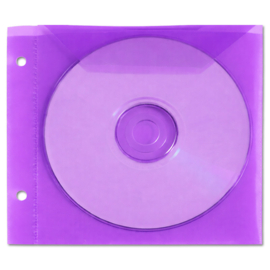 1 CD/DVD Binder Sleeve – Purple
