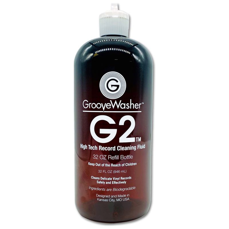 GrooveWasher G2 Record Cleaning Fluid - 32 oz discount bottle