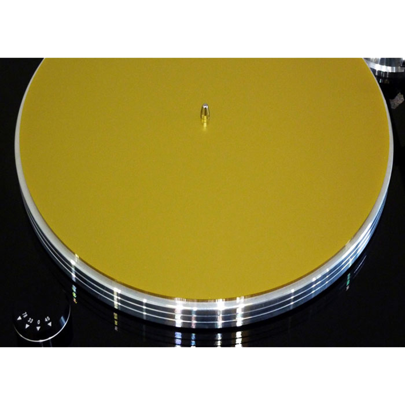 W-Mat - Winyl Acryl Draaitafelmat - goudkleurig