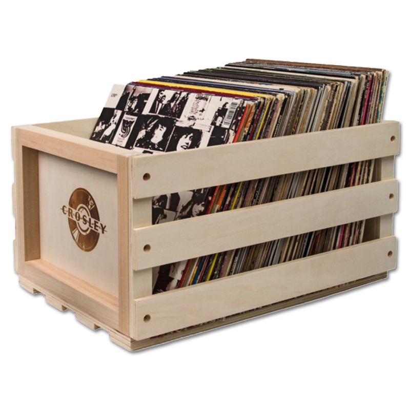 Crosley Platenkratje naturel - voor ca. 75 LP's