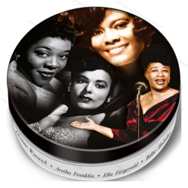 Grammofoonplaten coasters (onderzetters) - set a 8 stuks - Jazz Divas