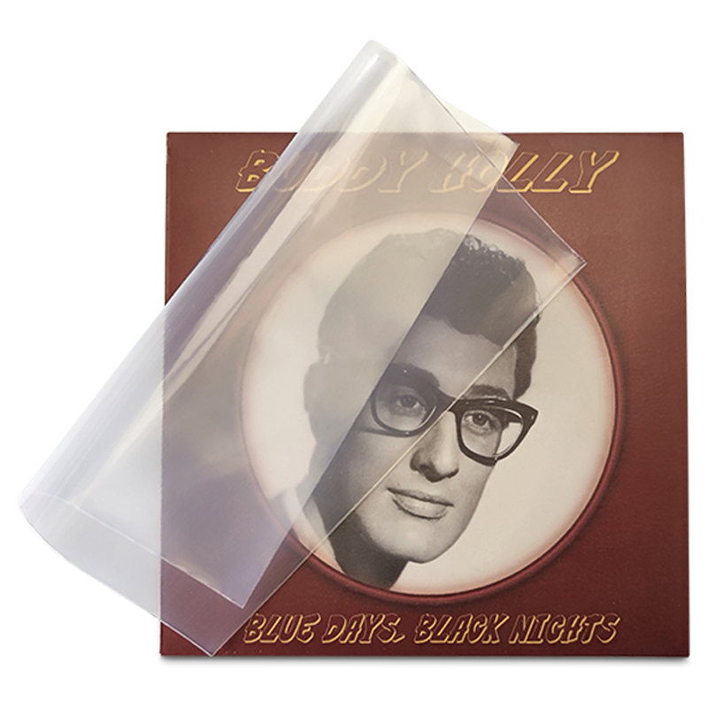 100-pack - Standard Weight 7" Polythene Clear Vinyl Record Outer Sleeves, thickness 100 micron