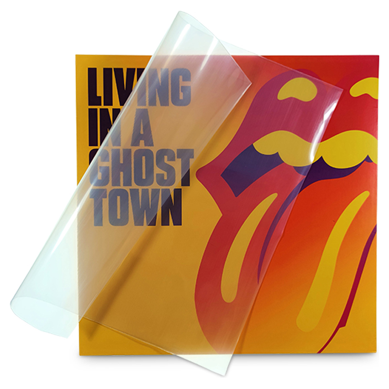 100-pack - Standard Weight 10" Polythene Clear Vinyl Record Outer Sleeves, thickness 100 micron