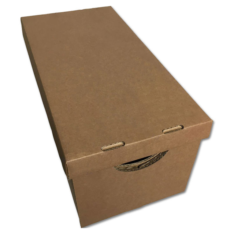 Advance 7-inch Record Storage box - capacity: approx. 200 Singles - brown cardboard