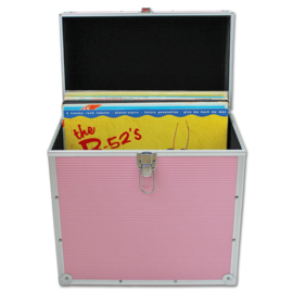 Walvis Products® 12" Pink LP Vinyl Storage Case - capacity: approx. 40 LPs