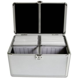 MediaRange Archivierungskoffer für 200 Discs - Silber