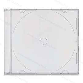 Slim 5.2 mm 1CD Box - clear lid/frozen-clear bottom