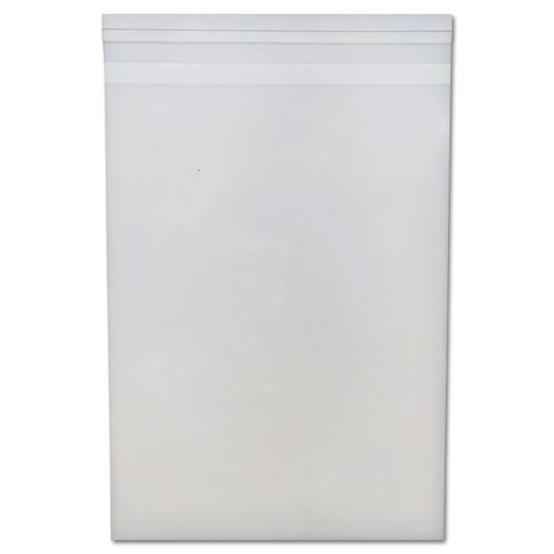 100-pack - Clear Cellophane Sealbags for DVD's in boxes, with resealable flap
