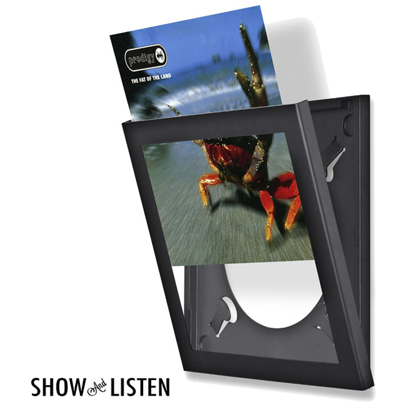 Snap Show & Listen 12" LP Cover Bilderrahmen - schwarz