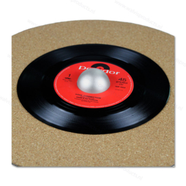 Aluminium 45 RPM Single Puck - half-round