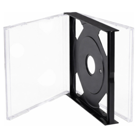 Multipack 24mm. 2 CD doosje, zonder trays - met zwart binnenwerk