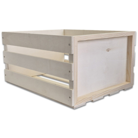 Walvis - Caisse de vinyle pour 75 disques vinyle 33T, naturel