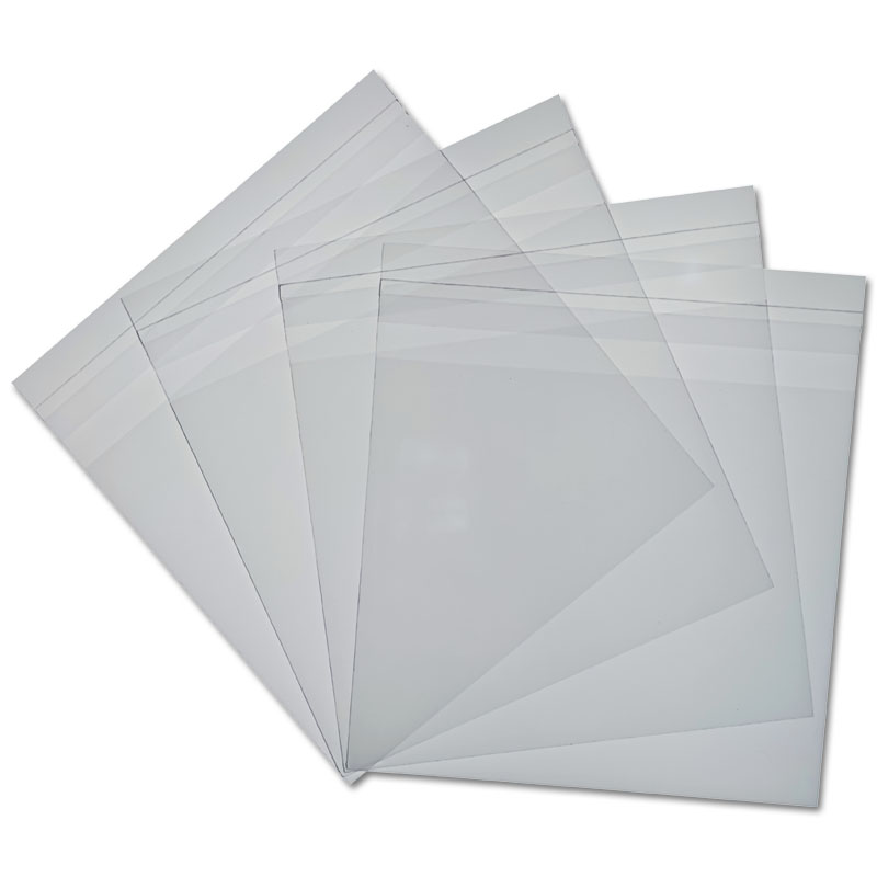 100-pack - Clear Cellophane Sealbags for CDs in standard boxes, with resealable flap