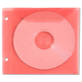 1 CD/DVD Binder Sleeve – Red