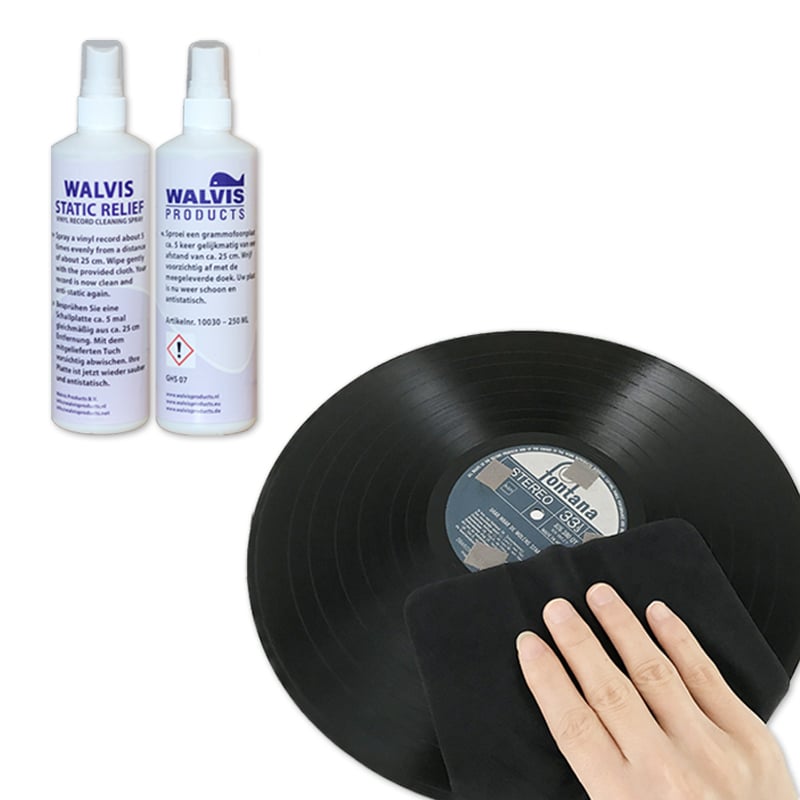 Walvis Static Relief - Schallplatten-Reinigungsspray - 250 ml Sprühflasche