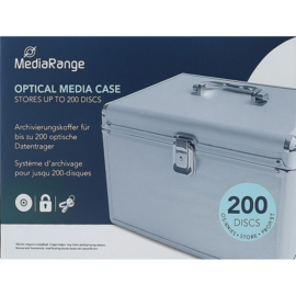 MediaRange Archivierungskoffer für 200 Discs - Silber